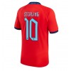 Herren Fußballbekleidung England Raheem Sterling #10 Auswärtstrikot WM 2022 Kurzarm